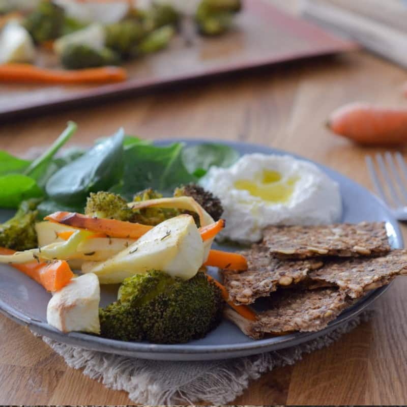 panais, légumes rôtis, ricotta 800x800