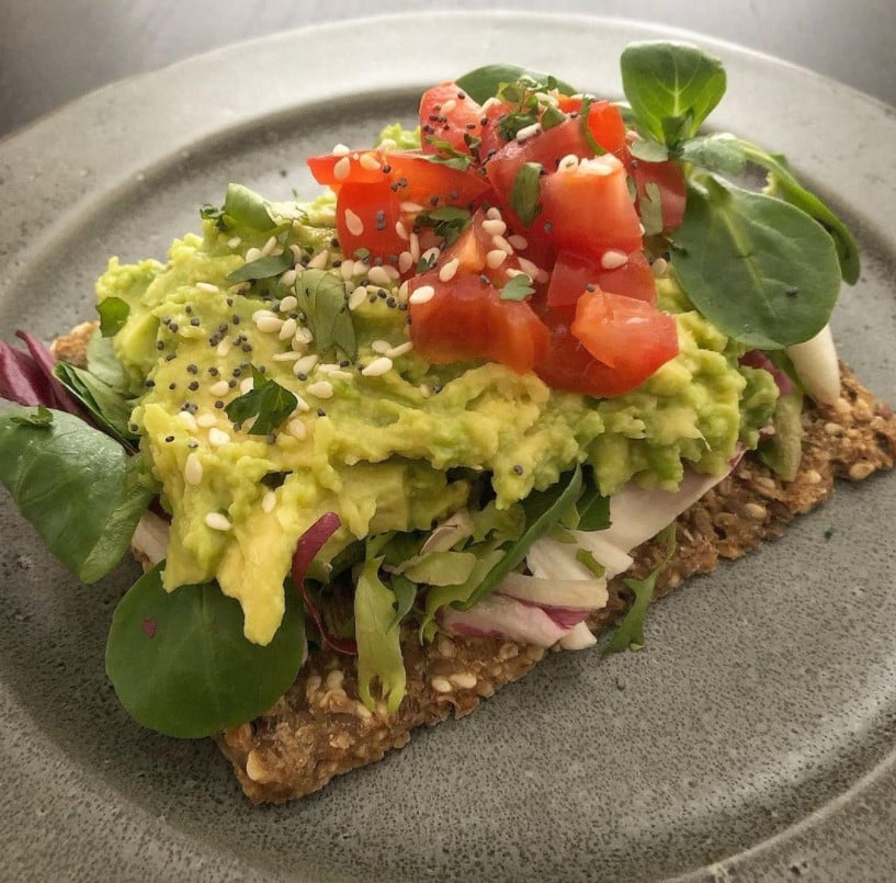 craquant avocat mache tomate