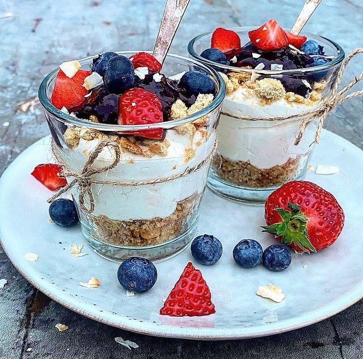 cheesecake compote baies