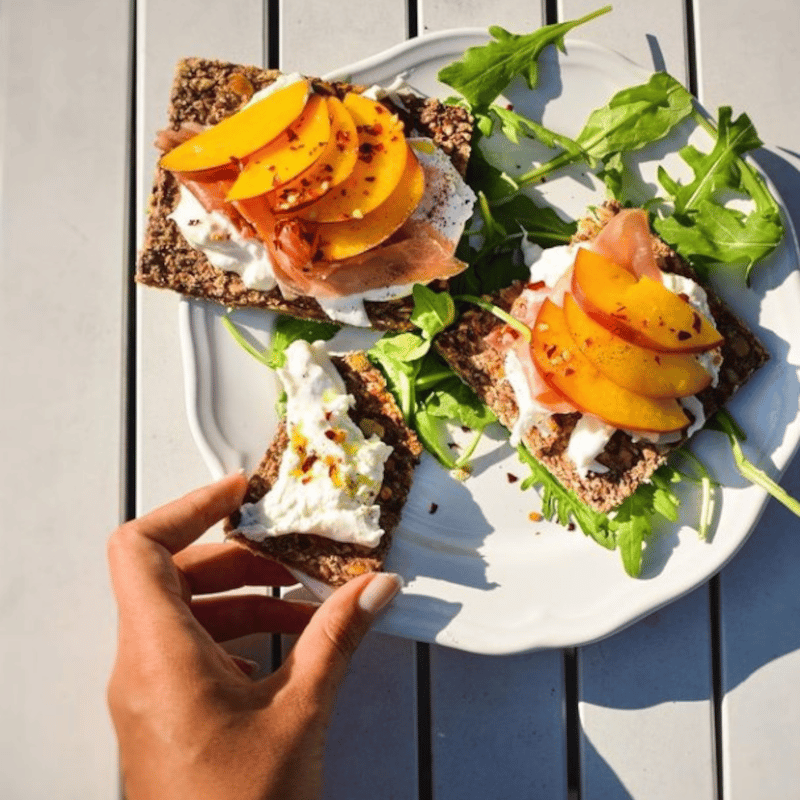 craquant sucré salé pêches 800x800