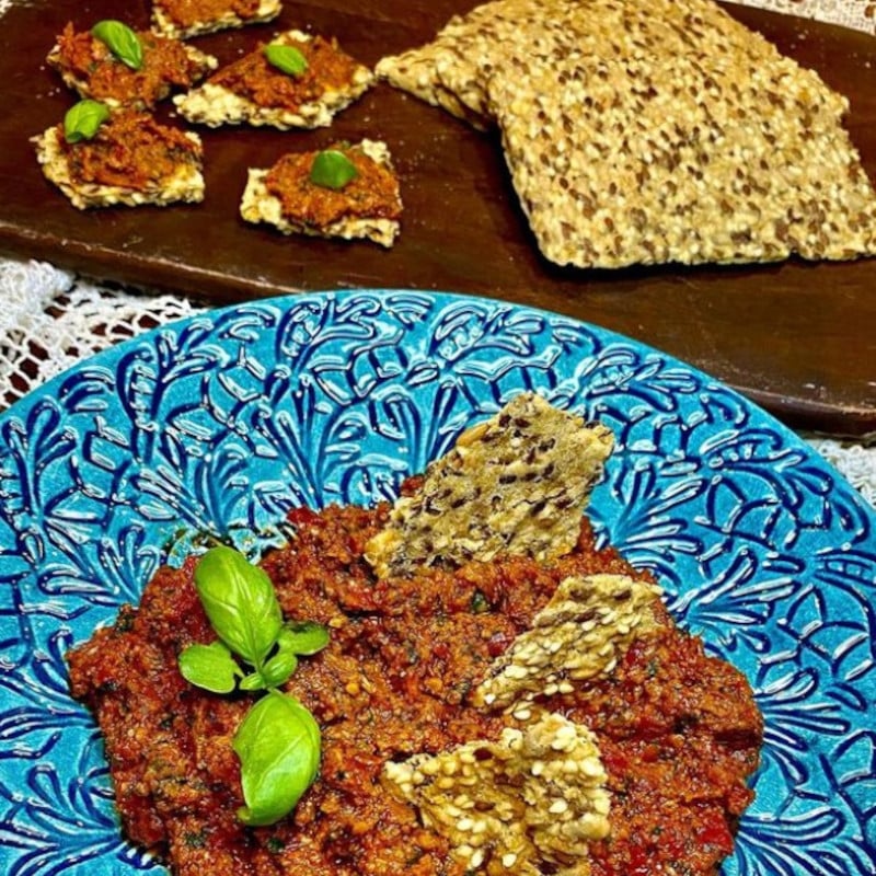 dip de tomates séchées