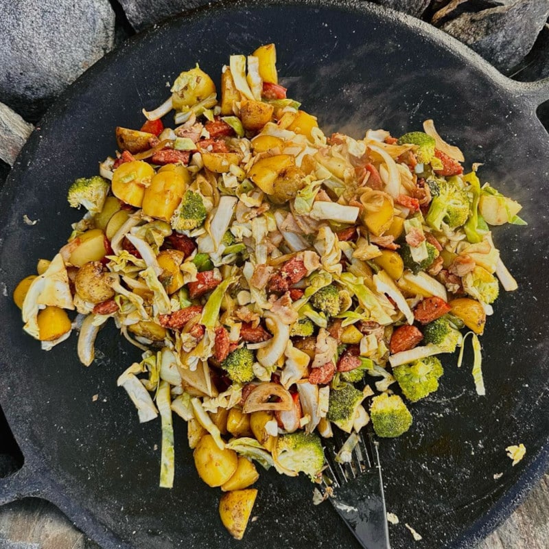 wok aux légumes sauce raifort